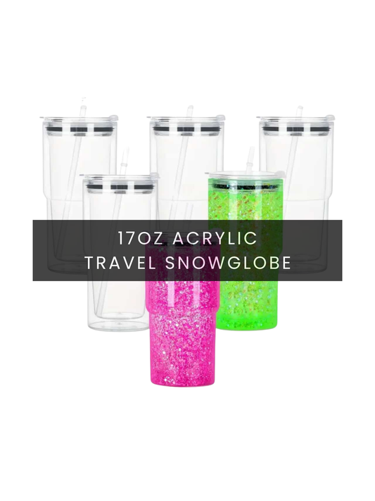 17oz Acrylic Travel Snowglobe