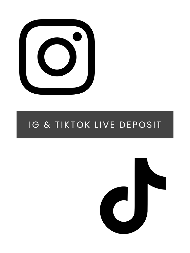 Deposit for IG or Tiktok Live